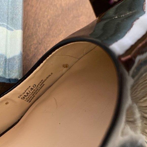 Enzo Angiolini Black Patent Leather Pumps Sz 9M - Picture 6 of 7